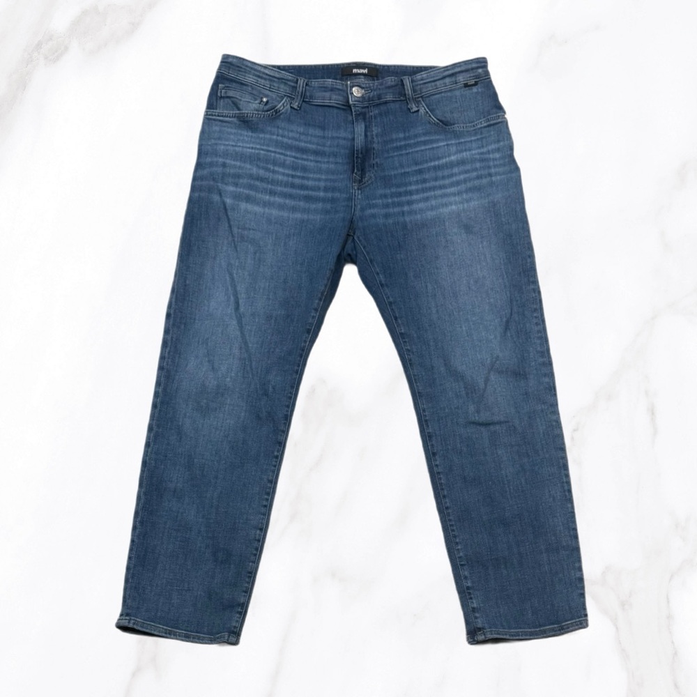 Mavi Men’s Zach Straight Leg 5 Pocket Indigo Blue Jeans, Size 38x30